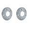 REVOLUTION SILVER ALLOY WHEEL SPACERS VW T5 T6 5X120 65.1MM 10MM PAIR