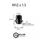 Ellis Ford Wheel Nuts Black M12X1.5