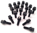 BIMECC BLACK TAPERED M14X1.25MM 40MM ALLOY WHEEL BOLTS